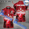 BlueJose Bowling And Pins Premium Lightning Customized Name 3D Shirt (4 Colors)