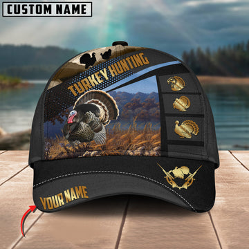 BlueJose Turkey Hunting Sport Pattern Personalized Cap (2 Colors)