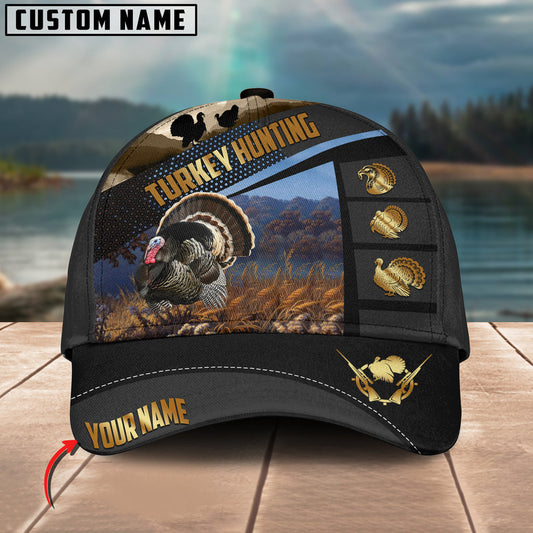BlueJose Turkey Hunting Sport Pattern Personalized Cap (2 Colors)