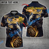 BlueJose Darts Storm Tiger Personalized Name, Team Name Shirt (4 Colors)