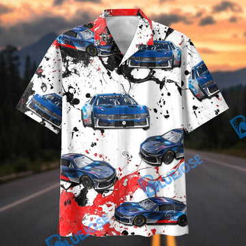 Bluejose Personalized Ford Mustang Racing Splash Hawaiian Shirt