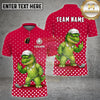 BlueJose Golf Funny Alligator Polka Dot Cartoon Personalized Name, Team Name 3D Shirt (4 Colors)