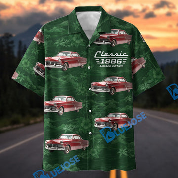 Bluejose Classic 1986 Limited Edition Vintage Car Hawaiian Shirt