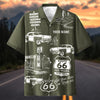 Bluejose Personalized Route 66 100 Years Classic Car Hawaiian Shirt