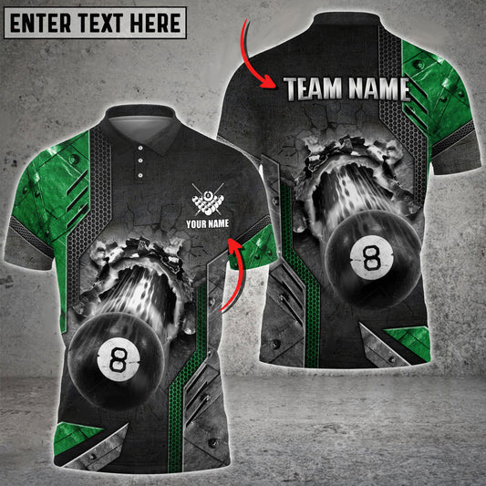 BlueJose Billiards Ball 9 Abstract Grunge Texture Personalized Name, Team Name Unisex Shirt ( 6 Colors )