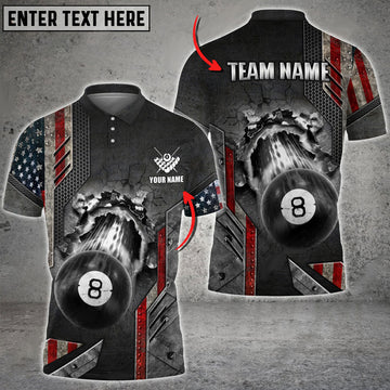 BlueJose Billiards Ball 9 Abstract Grunge Texture Personalized Name, Team Name Unisex Shirt ( 6 Colors )