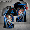 BlueJose Darts Tornado Pattern Personalized Name, Team Name Shirt (4 Colors)