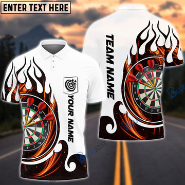 BlueJose Fire Blaster Darts Personalized Name, Team Name Pocket Polo