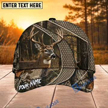 BlueJose Deer Hunting Dark Forest Personalized 3D Cap