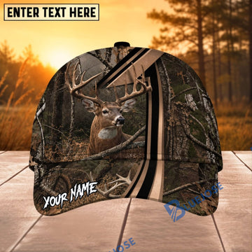 BlueJose Deer Hunting Hexagon Camo Personalized 3D Cap