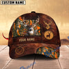 BlueJose Deer Leather Target Multicolor Options Personalized Name 3D Cap (4 colors)