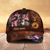 BlueJose Deer Leather Target Multicolor Options Personalized Name 3D Cap (4 colors)