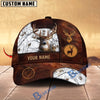 BlueJose Deer Leather Target Multicolor Options Personalized Name 3D Cap (4 colors)