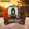BlueJose Hunting Orange White Camo Hunter Personalized 3D Cap (9 animals)