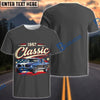 BlueJose Personalized Car 1967 Classic Mustang Shelby GT500 - American Flag Muscle Car T-Shirt  (5 colors)