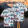 Bluejose Personalized Car 1950s Classic Car Palm Tree Hawaiian Shirt