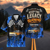 BlueJose Custom Photo Personalized Car "Keep the Legacy Burning" Hot Rod Hawaiian Shirt