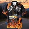 BlueJose Custom Photo Personalized Car "Keep the Legacy Burning" Hot Rod Hawaiian Shirt