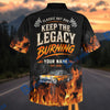 BlueJose Custom Photo Personalized Car "Keep the Legacy Burning" Hot Rod Hawaiian Shirt