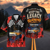 BlueJose Custom Photo Personalized Car "Keep the Legacy Burning" Hot Rod Hawaiian Shirt