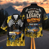 BlueJose Custom Photo Personalized Car "Keep the Legacy Burning" Hot Rod Hawaiian Shirt