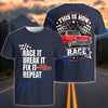 BlueJose Custom Car Photo "Race It, Break It, Fix It, Repeat" T-Shirt