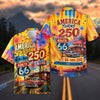 Bluejose America Turns 250 & Route 66 Turns 100 Commemorative Hawaiian Shirt