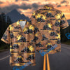 Bluejose Vintage 1932 Ford Coupe Hot Rod Classic Car Tropical Sunset Hawaiian Shirt