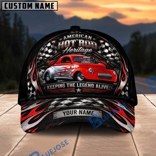 BlueJose Personalized Car American Hot Rod Heritage Cap – 'Keeping the Legend Alive'