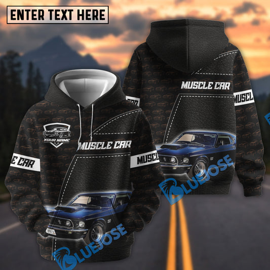 Bluejose Personalized Muscle Car 1969 Ford Boss 429 Mustang 3D Hoodie