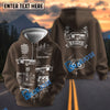 Bluejose Personalized Route 66 100 Years Classic Car Hoodie
