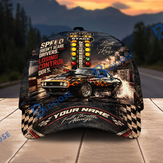 BlueJose Personalized Car Speed Doesn't Scare Drivers Custom Name Cap