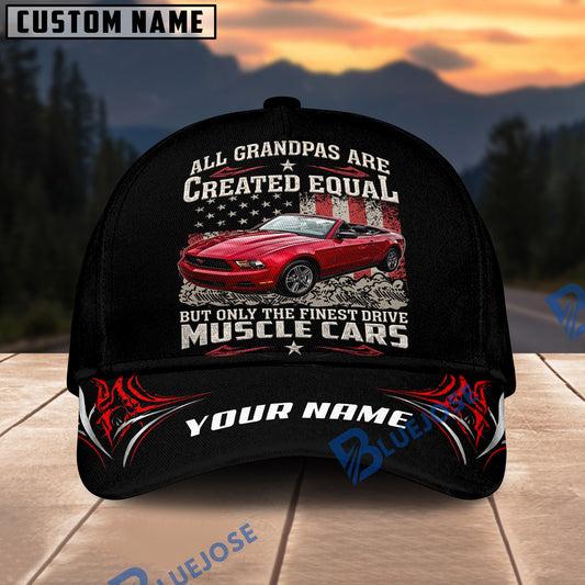 BlueJose Personalized Mustang Muscle Car Cap – 'Only the Finest Drive Muscle Cars' Hat