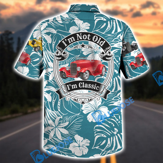 Bluejose Classic Hot Rod Paradise – Custom Vintage Car Hawaiian Shirt