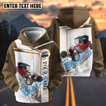 Bluejose Personalized Car 1923 Ford T-Bucket Hot Rod 3D Hoodie