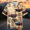 Bluejose Personalized Vintage Route 66 Ford Mustang Hawaiian Shirt