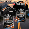 Bluejose Death Before Decaf Trucker Polo – Custom Name Heavy Haul Driver Shirt