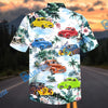 Bluejose Personalized Car Colorful Hot Rod Tropical Beach Hawaiian Shirt