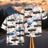 Bluejose Personalized Car Tropical Black Classic Muscle Car Aloha Shirt