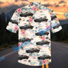 Bluejose Personalized Car Tropical Black Classic Muscle Car Aloha Shirt