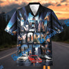 Bluejose Personalized Car New York City Skyline Classic Cars Hawaiian Shirt