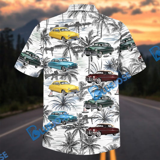 Bluejose Personalized 1949–1951 Mercury Eight Retro Car Lover Hawaiian Shirt
