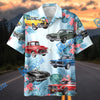 Bluejose Personalized Car Classic Muscle Car & Vintage Truck Tropical Floral Hawaiian Shirt