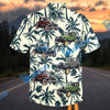 Bluejose Personalized Car Antique Classic Car Tropical Palm Leaf Hawaiian Shirt