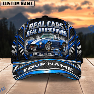 BlueJose Personalized Car Real Cars Real Horsepower Cap – The Old School Way