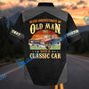 BlueJose Custom Photo Personalized Never Underestimate an Old Man Born in 1965 with a Classic Car Hawaiian Shirt