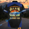 BlueJose Custom Photo Personalized Never Underestimate an Old Man Born in 1965 with a Classic Car Hawaiian Shirt