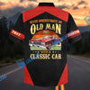 BlueJose Custom Photo Personalized Never Underestimate an Old Man Born in 1965 with a Classic Car Hawaiian Shirt