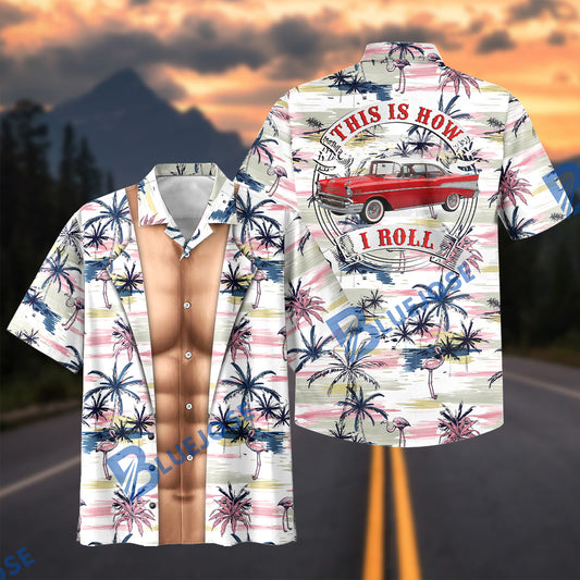 BlueJose Custom Photo Funny Hairy Muscular Body - Personalized Car Photo Shirt