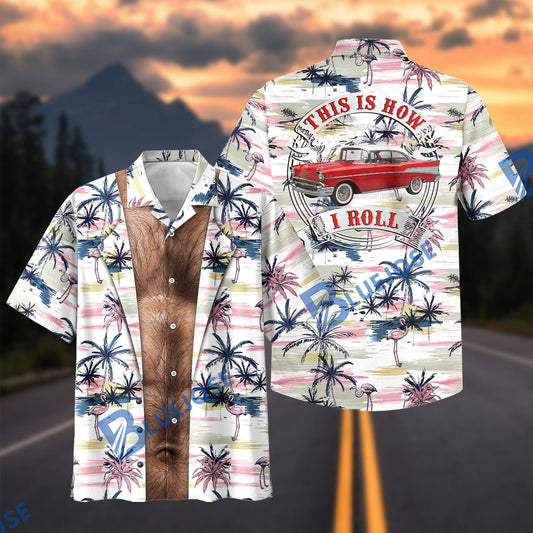 BlueJose Custom Photo Funny Hairy Muscular Body - Personalized Car Photo Shirt